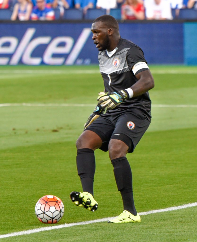Johny Placide Haitian goalkeeper on Haitian National Team.