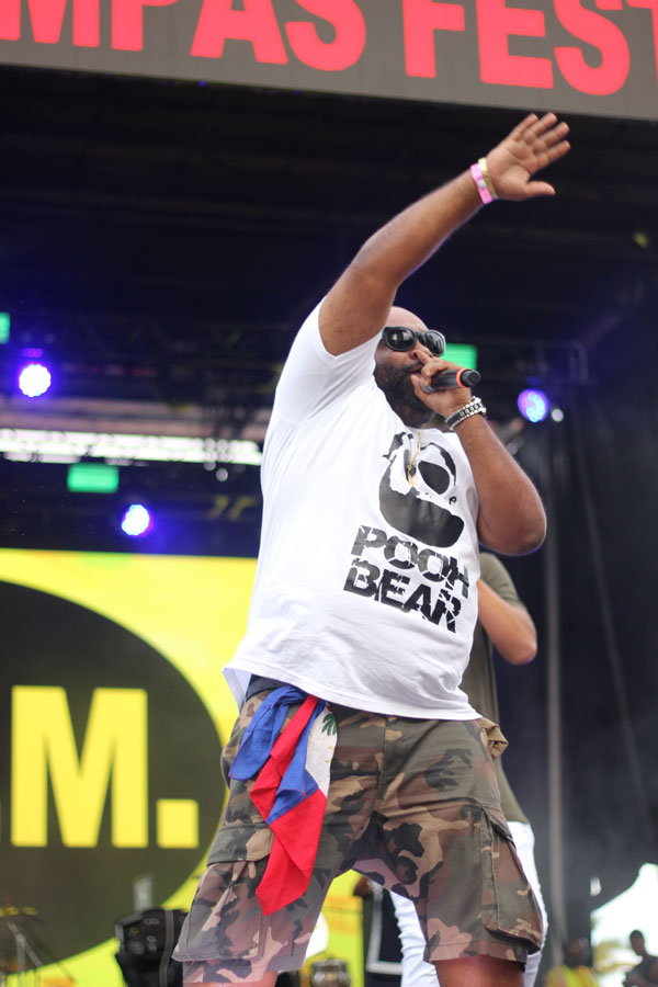 Haitian Pooh Bear perform live at the 25th Annual Haitian Compas Festival.